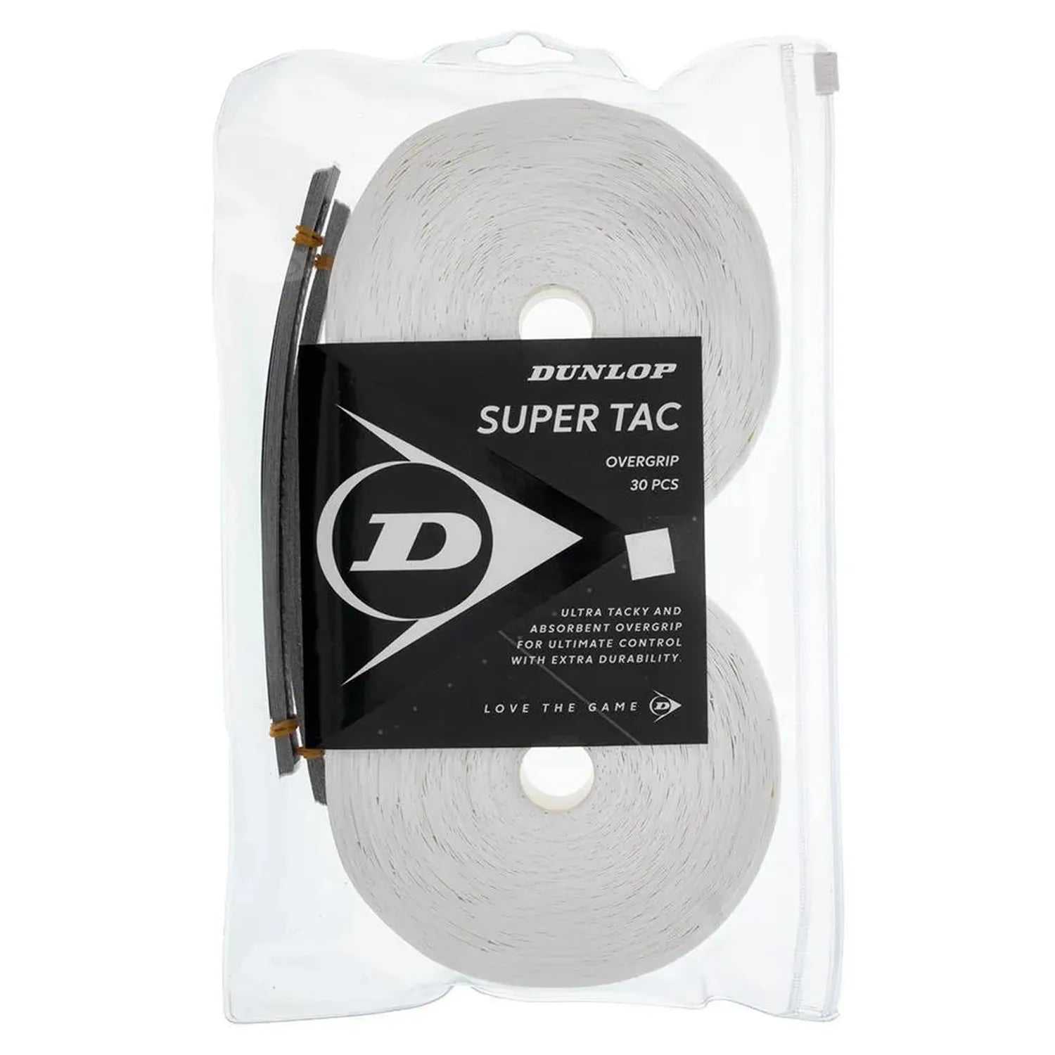 Super Tac Tennis Overgrip 30 Pack White-Accessories-Dunlop-91236-DEFAULT-L-Tennis Express