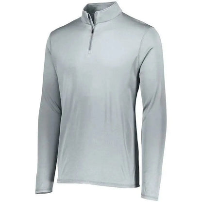 Youth Attain Wicking 1/4 Zip-Apparel-Augusta-92375-099_SILVER-L-Tennis Express