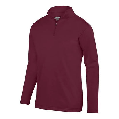 Youth Wicking Fleece Pullover-Apparel-Augusta-92384-045_MAROON-L-Tennis Express