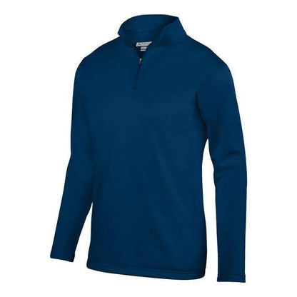 Youth Wicking Fleece Pullover-Apparel-Augusta-92384-065_NAVY-L-Tennis Express
