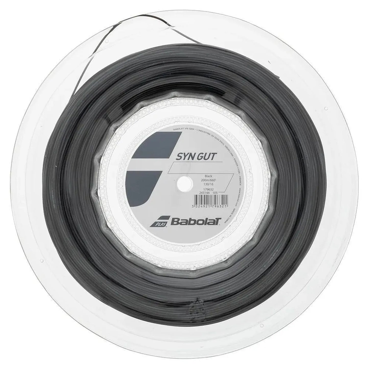 Syn Gut Tennis String Reel-Strings-Babolat-92956-BLACK-L-Tennis Express