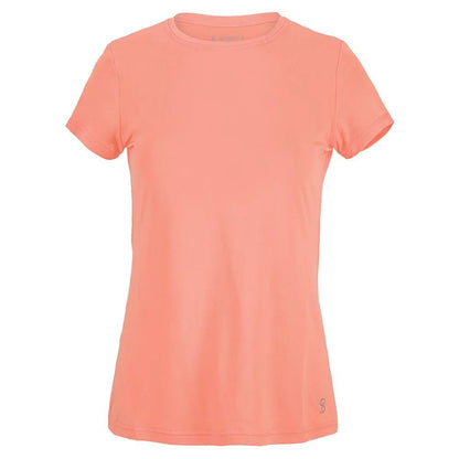 Women's UV Short Sleeve Tennis Top-Apparel-Sofibella-93239-BUBBLE-L-Tennis Express