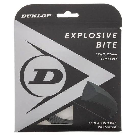 Explosive Bite Black 17G Tennis String-Strings-Dunlop-93431-DEFAULT-L-Tennis Express