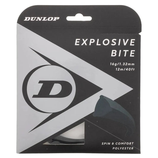 Explosive Bite Black 16G Tennis String-Strings-Dunlop-93434-DEFAULT-L-Tennis Express