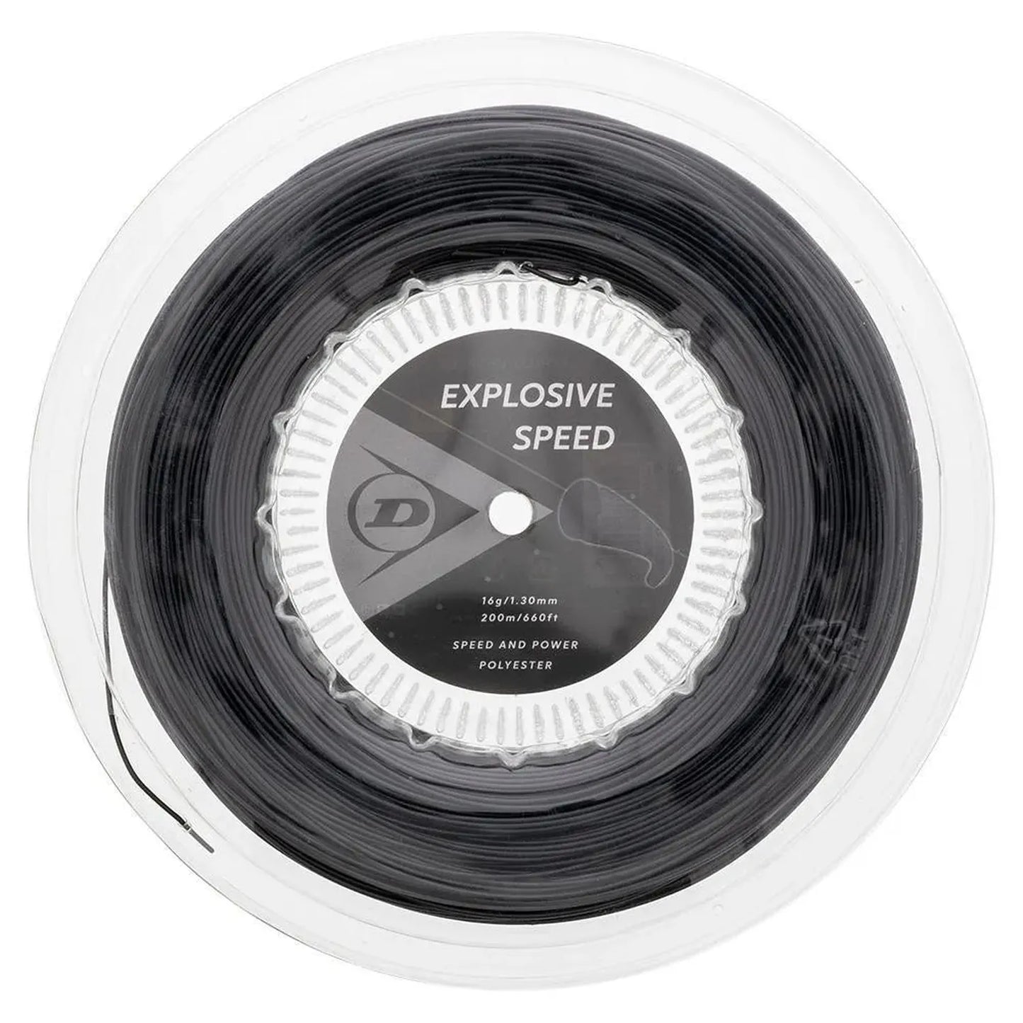 Explosive Speed Black 16G Tennis String Reel-Strings-Dunlop-93445-DEFAULT-L-Tennis Express