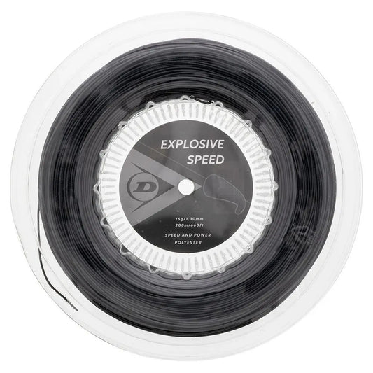 Explosive Speed Black 16G Tennis String Reel-Strings-Dunlop-93445-DEFAULT-L-Tennis Express