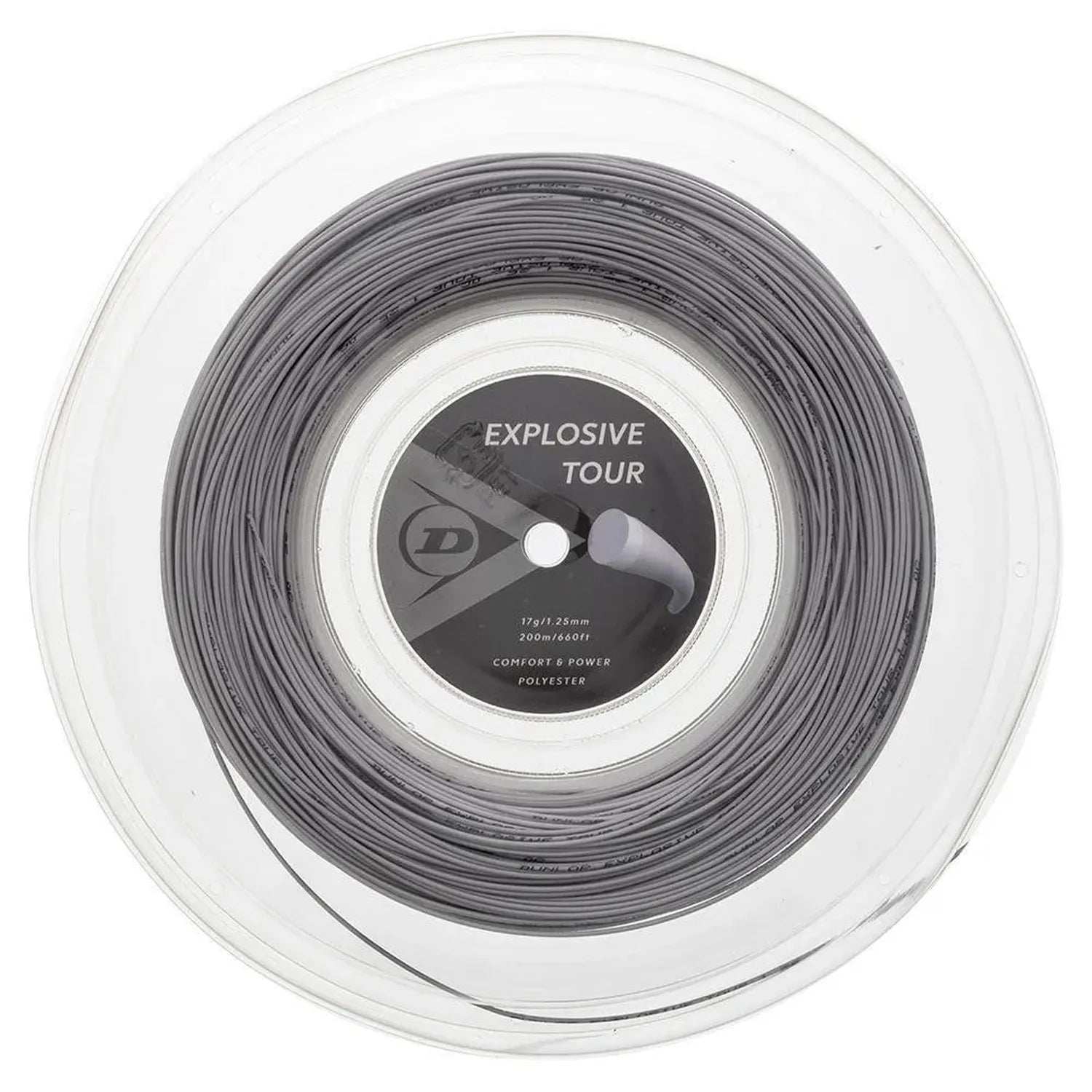 Explosive Tour Silver 16G Tennis String Reel-Strings-Dunlop-93451-DEFAULT-L-Tennis Express