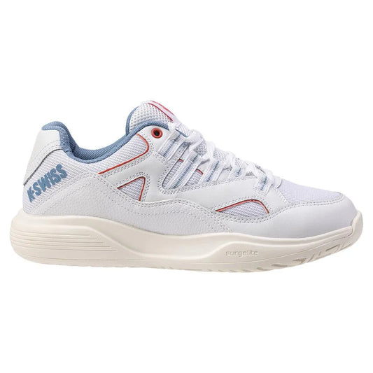 Women's Tura Team Pickleball Shoes White and Faded Denim