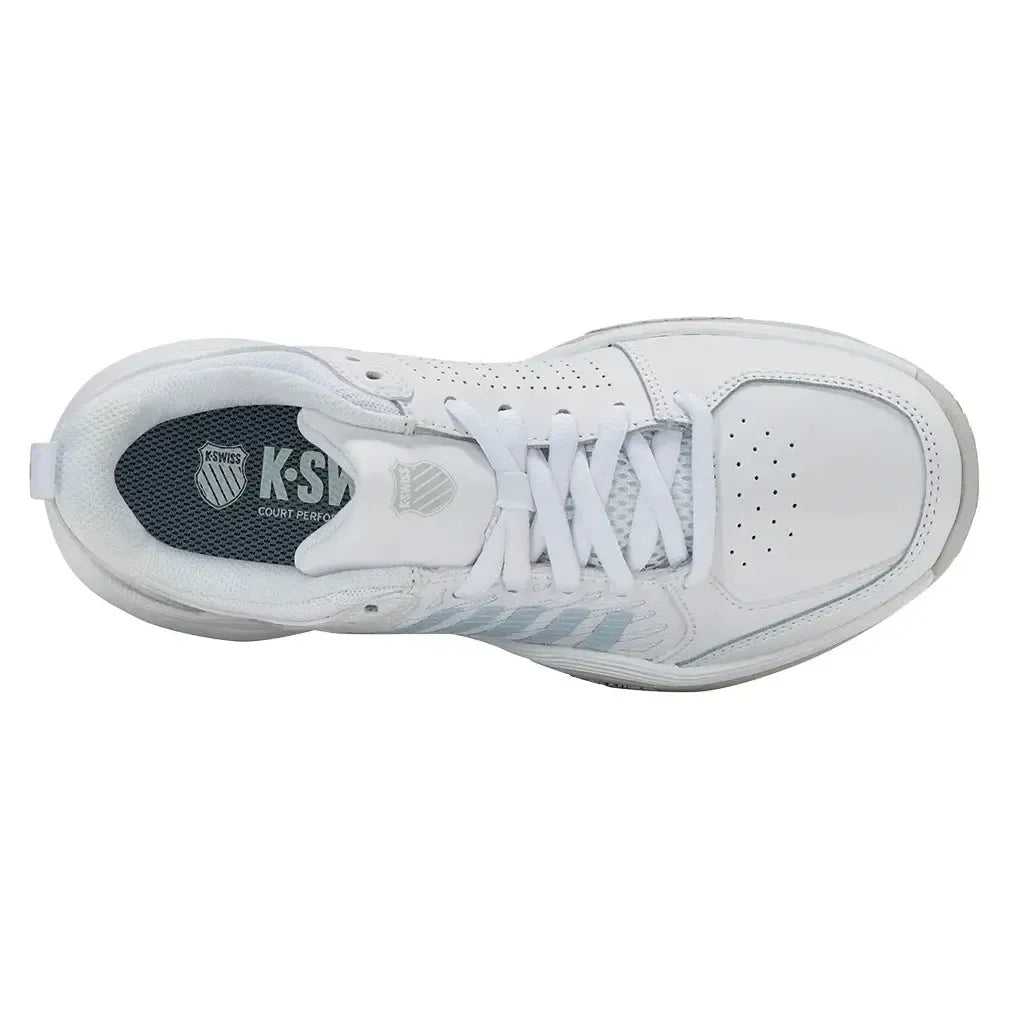Women's Court Express 2 Tennis Shoes White and Ballad Blue