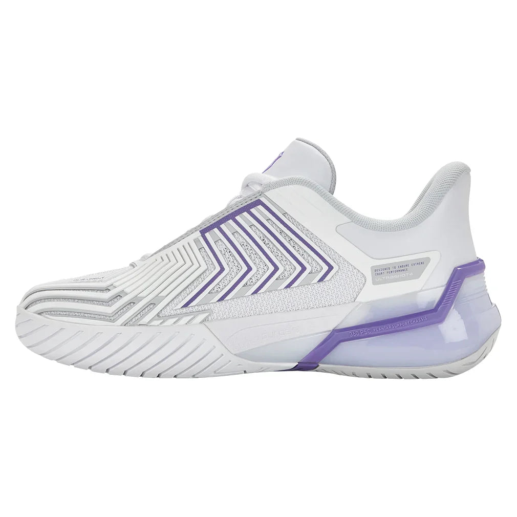 Women's Ultrashot 4 Tennis Shoes White and Lunar Rock