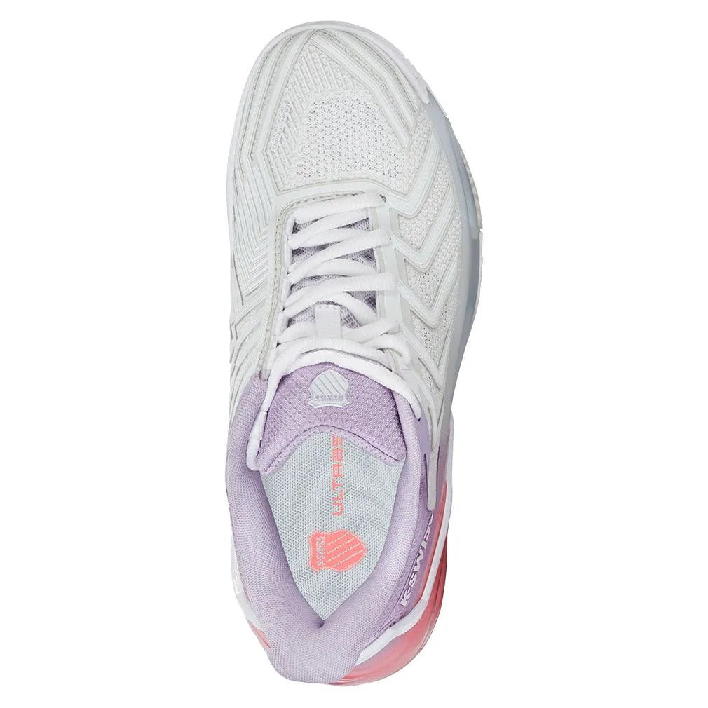 Women's Ultrashot 4 Clay Tennis Shoes White and Orchid Petal