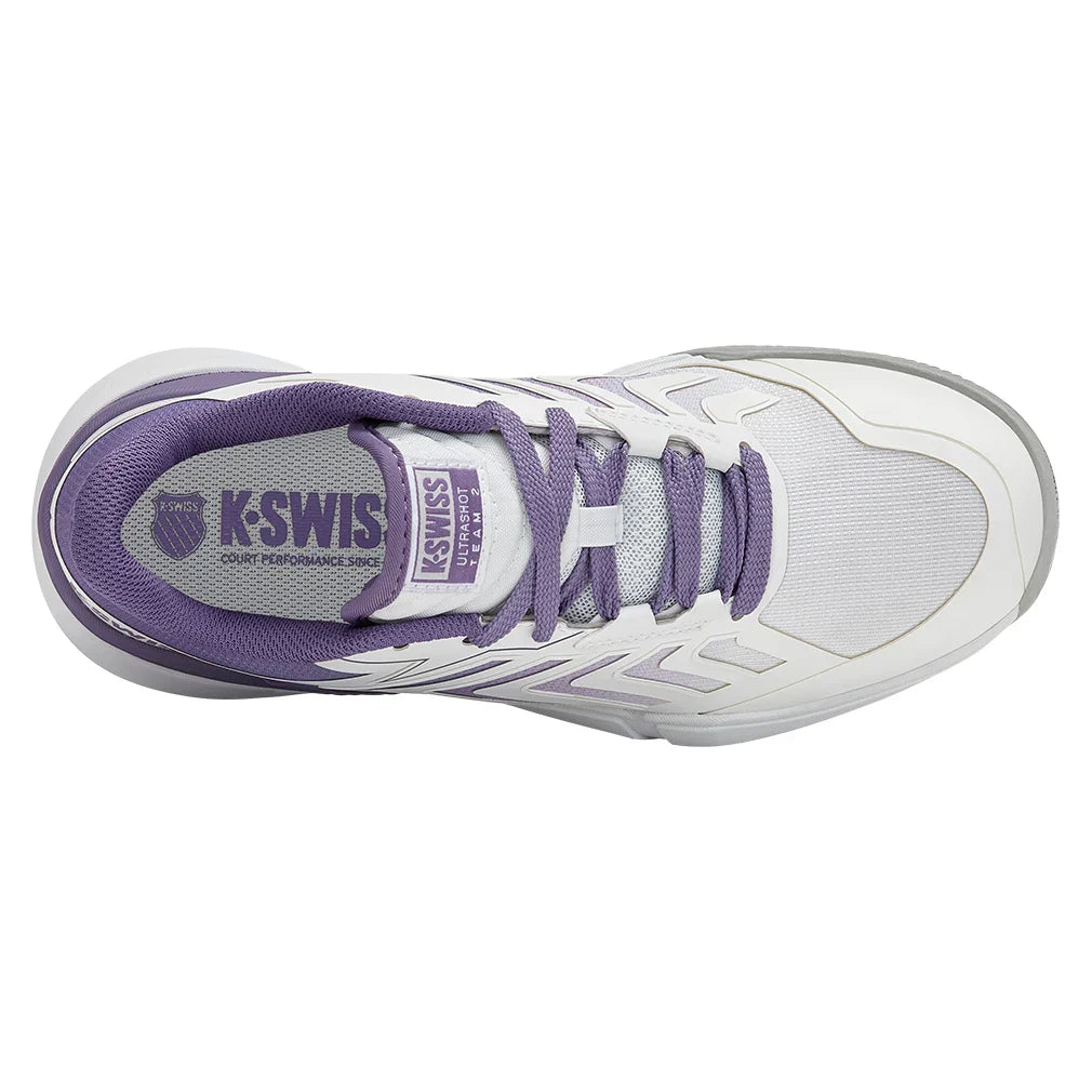 Women's Ultrashot Team 2 Tennis Shoes White and Purple Haze