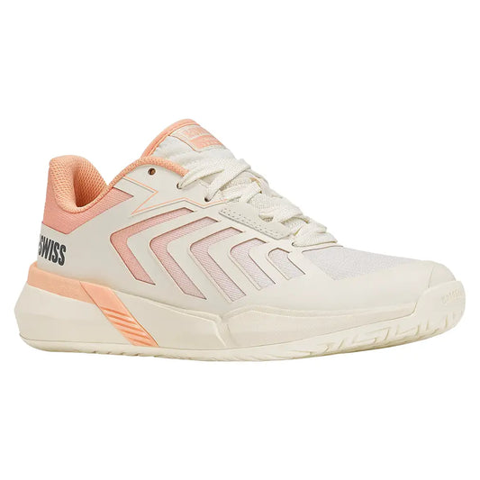 Women's Ultrashot Team 2 Tennis Shoes Egret and Peach Parfait-Footwear-K-Swiss-94598-150U26-y-Tennis Express