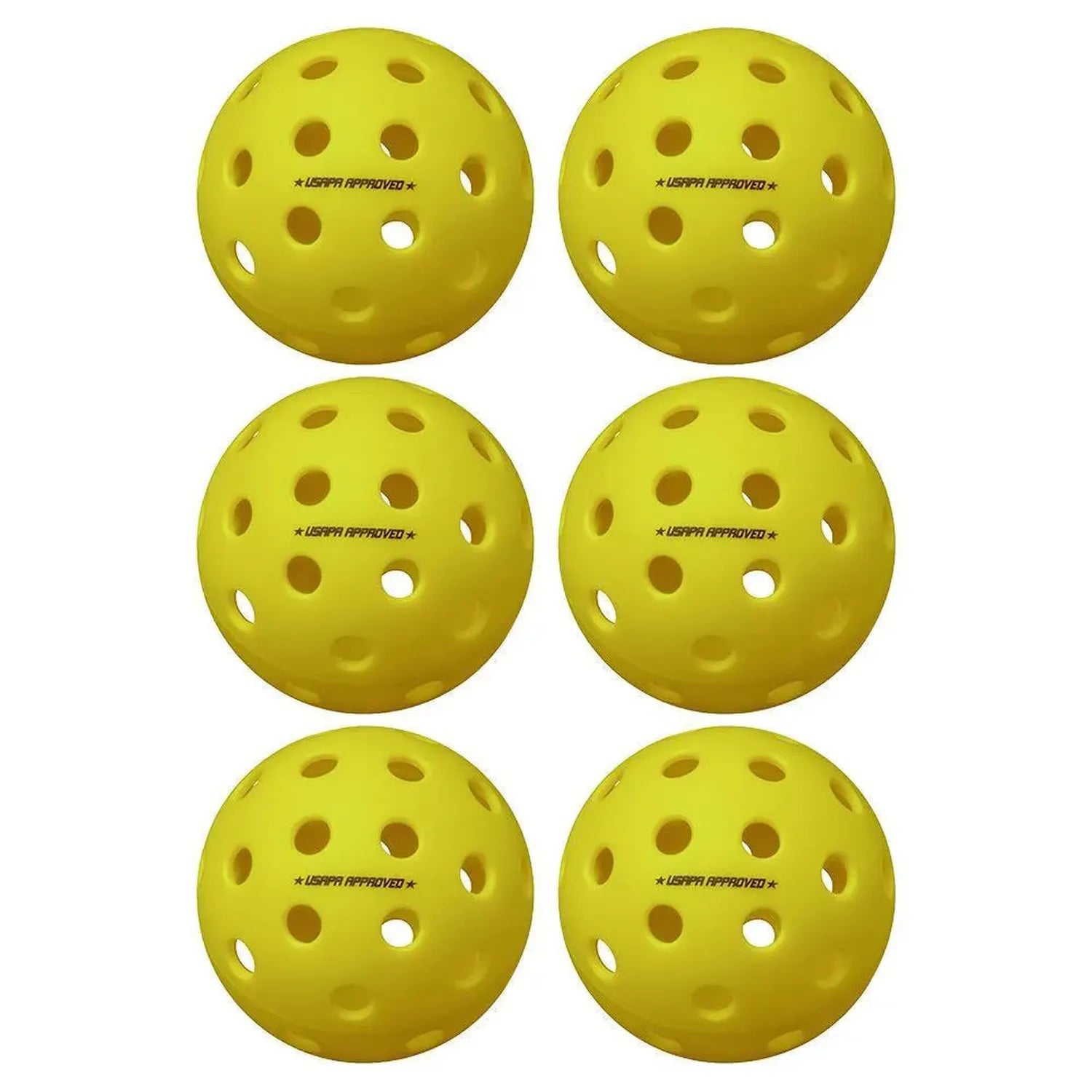 Pure 2 Outdoor Pickleballs Yellow 6-Pack-Balls-Onix-95192-DEFAULT-L-Tennis Express