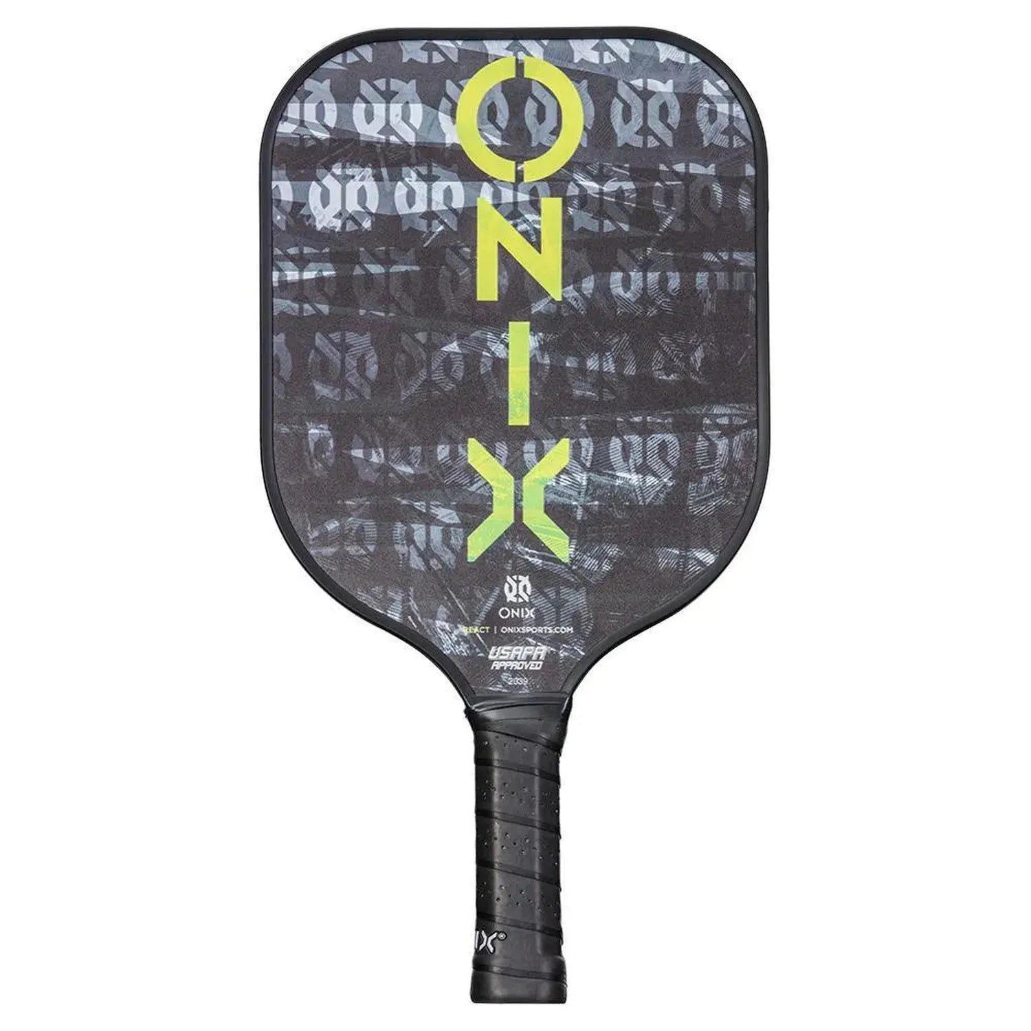 React Graphite Pickleball Paddle-Racquets-Onix-95199-1_BLACK-L-Tennis Express