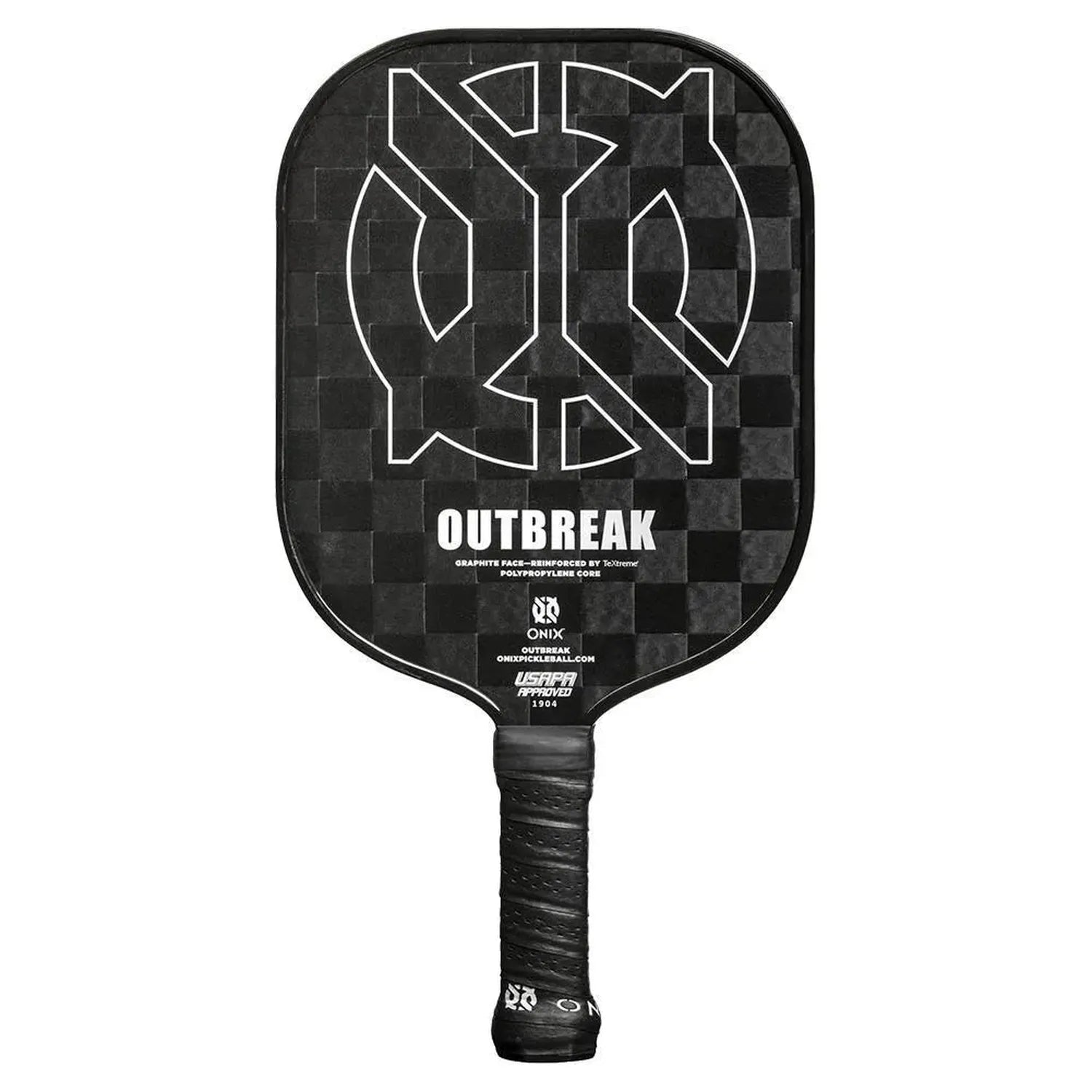 Outbreak Graphite Pickleball Paddle-Racquets-Onix-95202-BLACK-L-Tennis Express