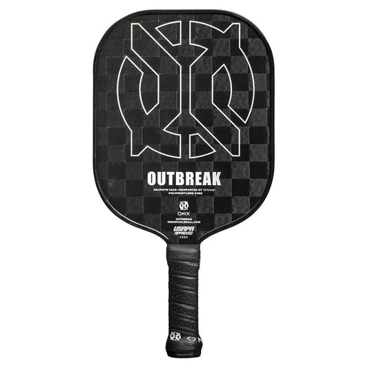 Outbreak Graphite Pickleball Paddle-Racquets-Onix-95202-BLACK-L-Tennis Express