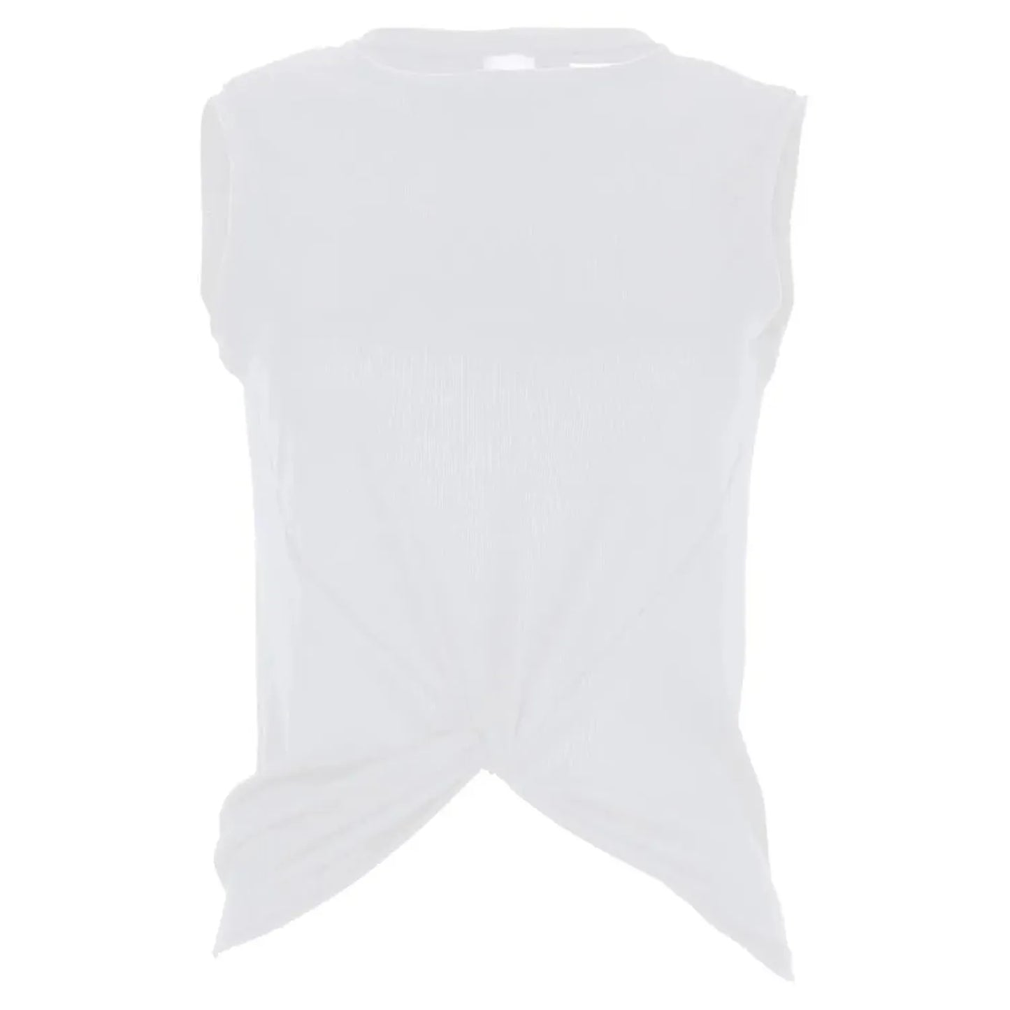 Women's Twist Front Tennis Tank-Apparel-Lucky In Love-95644-110_WHITE-L-Tennis Express