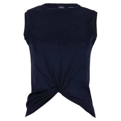 Women's Twist Front Tennis Tank-Apparel-Lucky In Love-95644-401_MIDNIGHT-L-Tennis Express