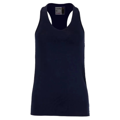 Women's V-Neck Tennis Tank with Bra-Apparel-Lucky In Love-95660-401_MIDNIGHT-L_e1740a6d-b23d-4281-babe-db39b58115ed-Tennis Express