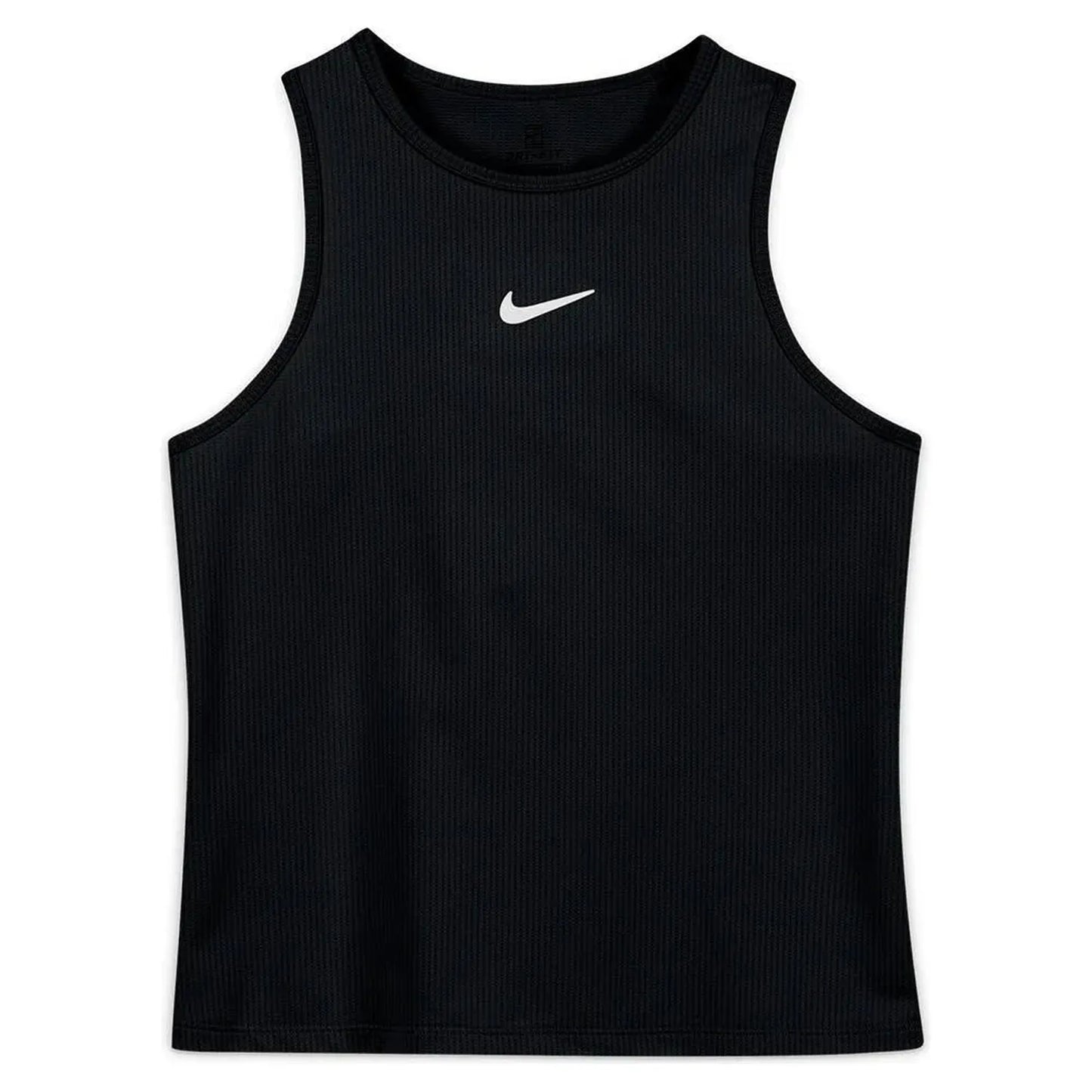 Girls' Court Dri-FIT Victory Tennis Tank-Apparel-Nike-96142-010_BLACKWT-L-Tennis Express