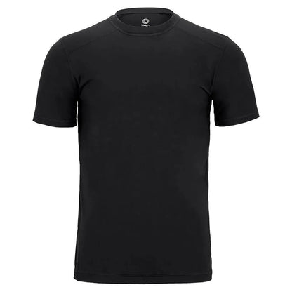 Men's Short Sleeve Tennis Crew-Apparel-BloqUV-96400-BLACK-L-Tennis Express