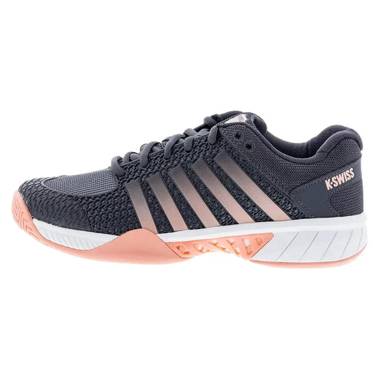 Women's Express Light Pickleball Shoes Asphalt and Steel Gray