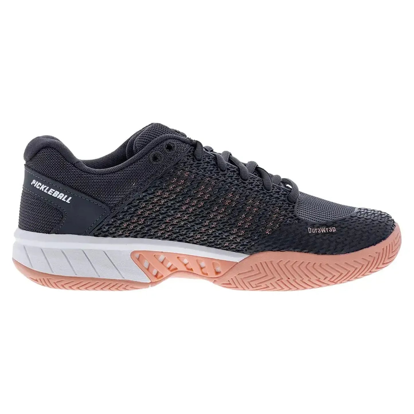 Women's Express Light Pickleball Shoes Asphalt and Steel Gray