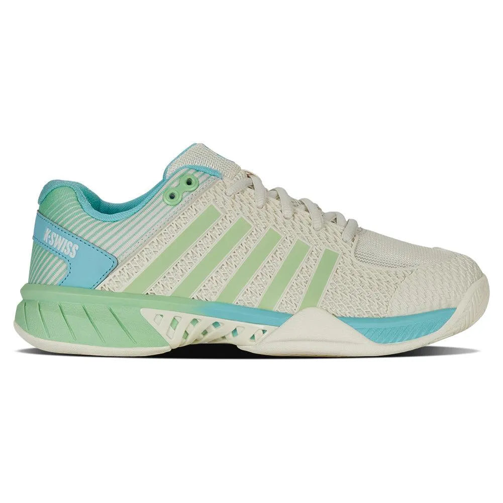 Women's Express Light Pickleball Shoes Egret and Patina Green