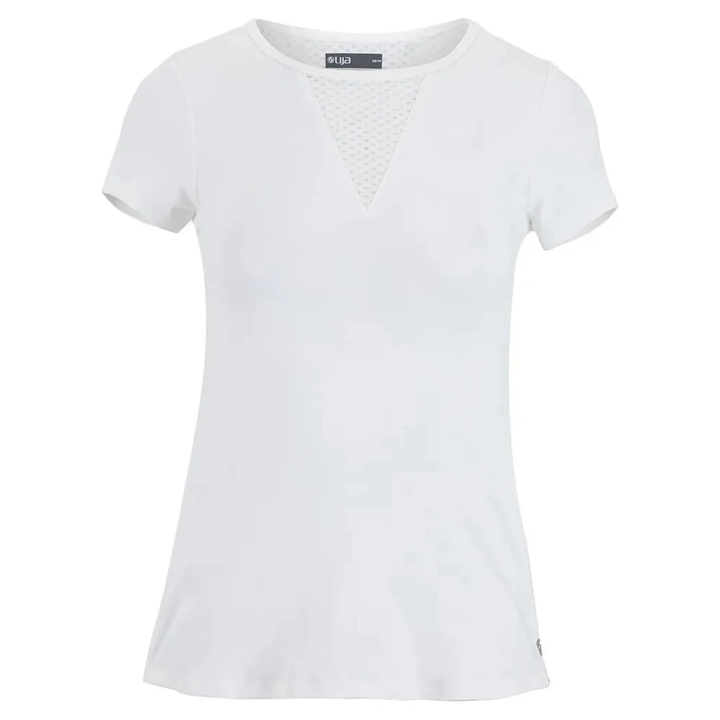 Women's Deep V Tennis Top-Apparel-Lija-96603-WHITE-L-Tennis Express