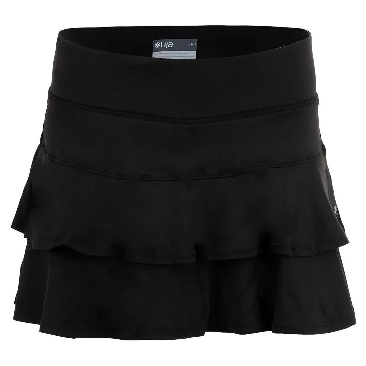 Women's Match Tennis Skort-Apparel-Lija-96611-BLACK-L-Tennis Express