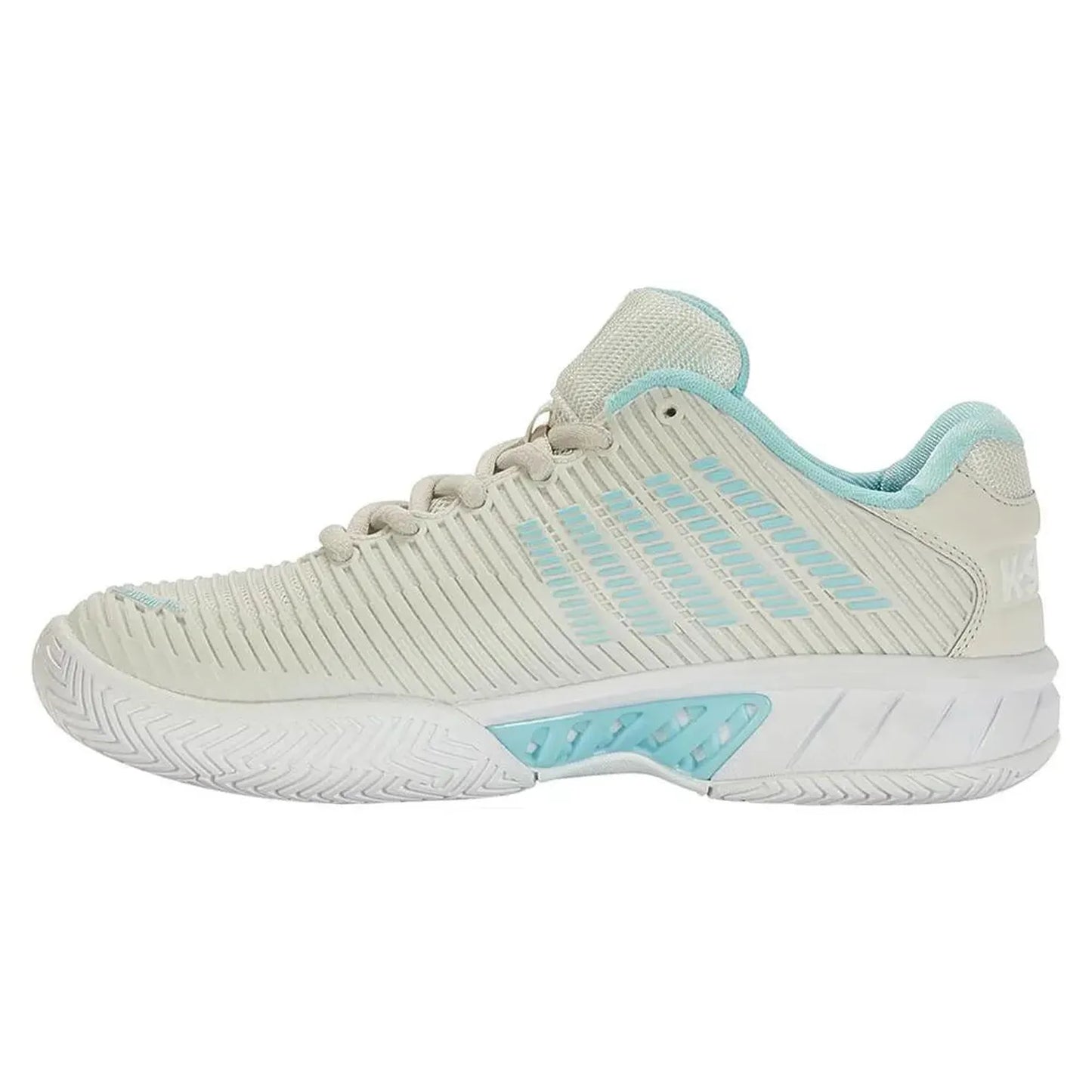 Women's Hypercourt Express 2 White and Blue Glow