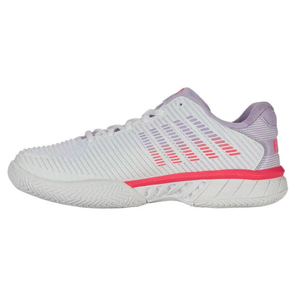Women's Hypercourt Express 2 Tennis Shoes White and Orchid Petal
