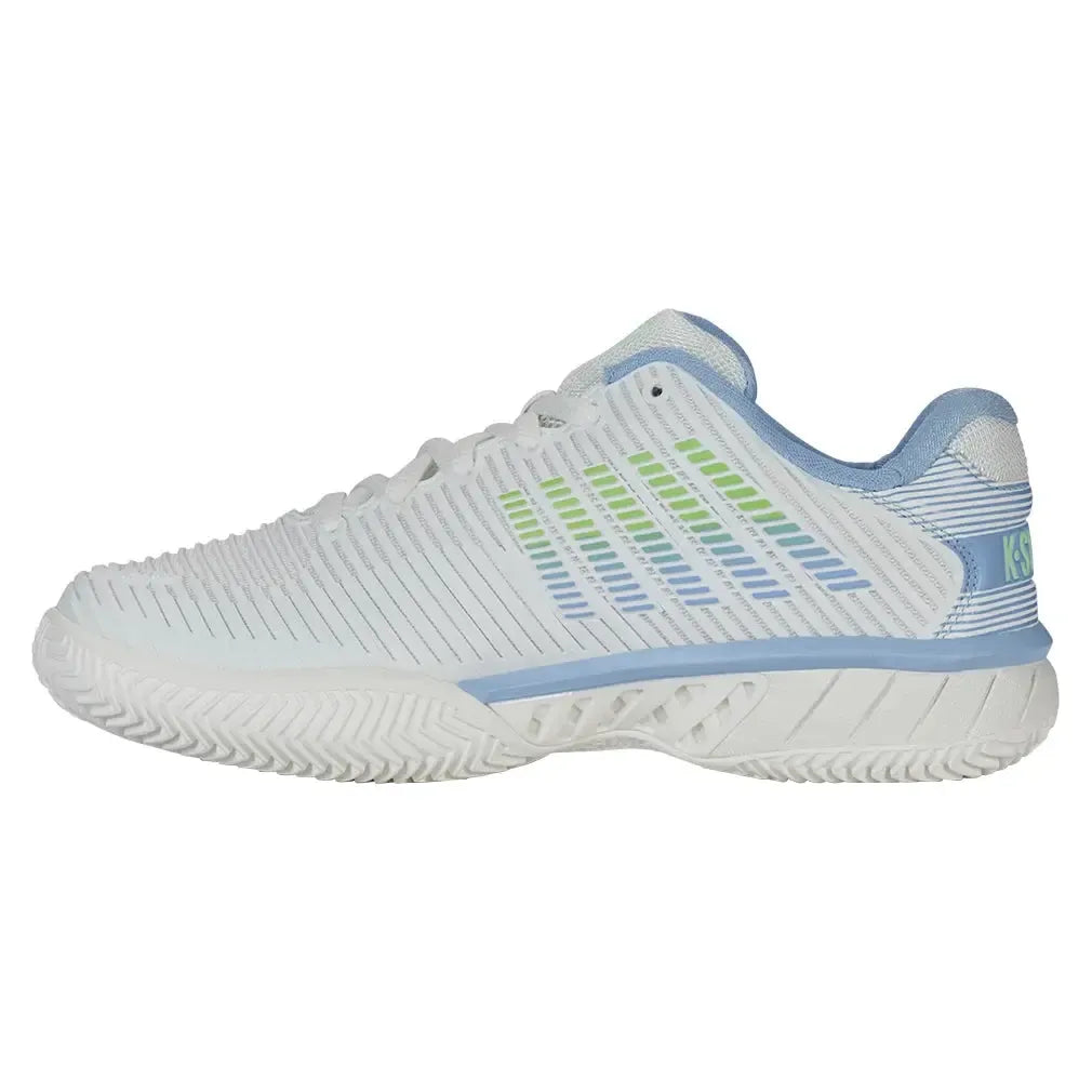 Women's Hypercourt Express 2 Clay Tennis Shoes Lucent White and Dutch Canal