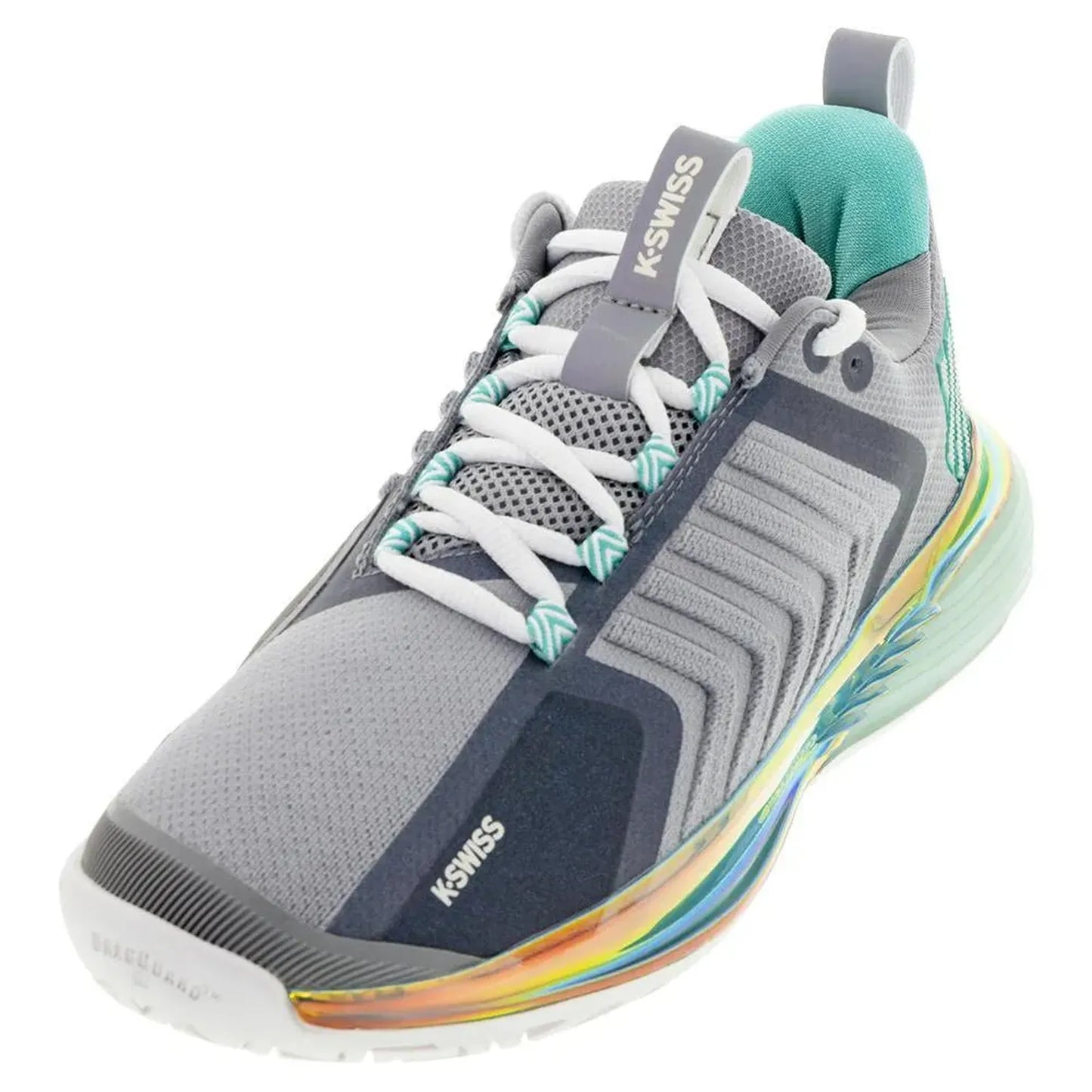 Women's Ultrashot 3 LE Tennis Shoes Alloy and Brilliant White-Footwear-K-Swiss-96988-092F22-x-7-[Sku]-Tennis Express