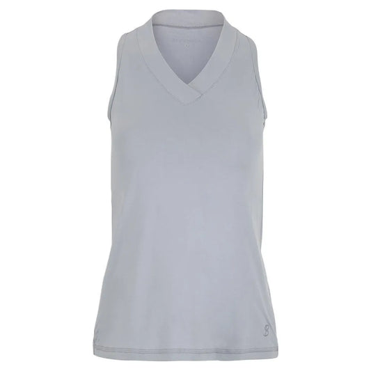 Women's UV Racerback Tennis Tank Stone-Apparel-Sofibella-97218-DEFAULT-L-Tennis Express
