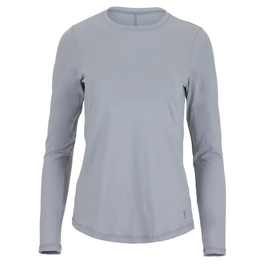 Women's UV Long Sleeve Tennis Top Stone-Apparel-Sofibella-97222-DEFAULT-L-Tennis Express