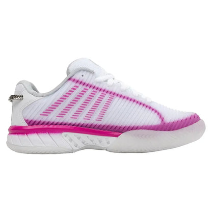 Women's Lucky in Love Hypercourt Express 2 Tennis Shoes White and Mulberry