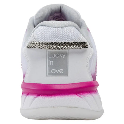 Women's Lucky in Love Hypercourt Express 2 Tennis Shoes White and Mulberry