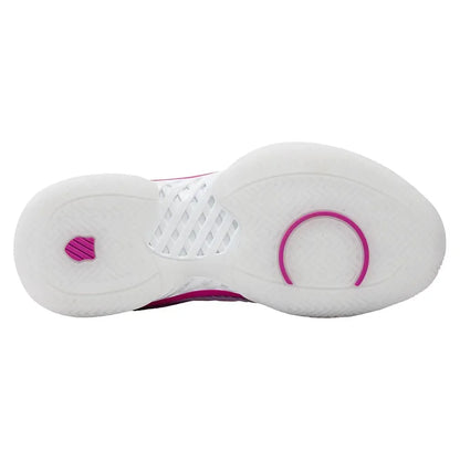 Women's Lucky in Love Hypercourt Express 2 Tennis Shoes White and Mulberry