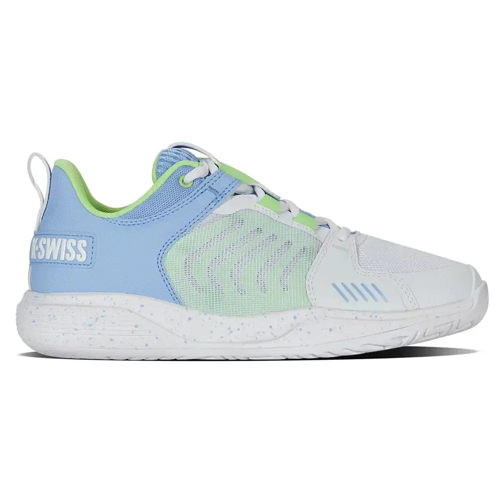 Women's Ultrashot Team Tennis Shoes White and Dutch Canal