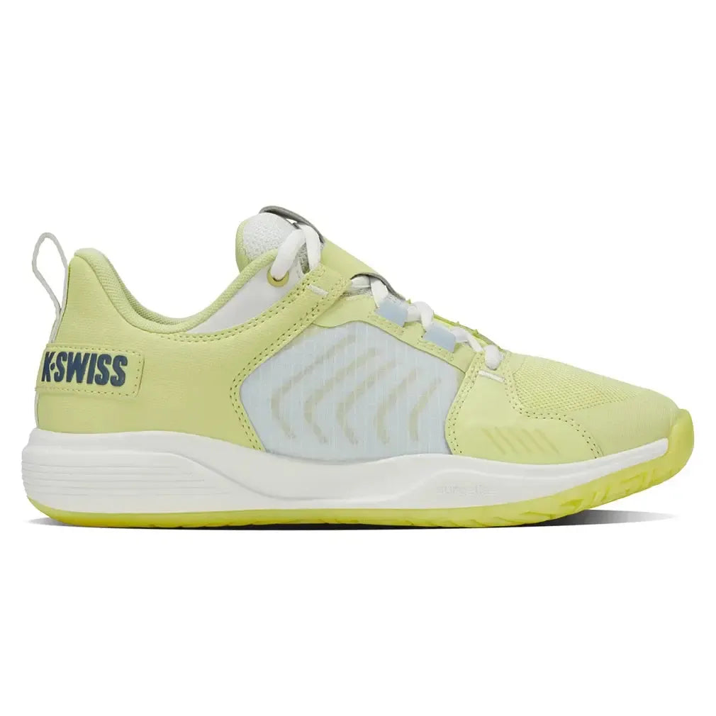 Women's Ultrashot Team Tennis Shoes Luminary Green and Blanc de Blanc