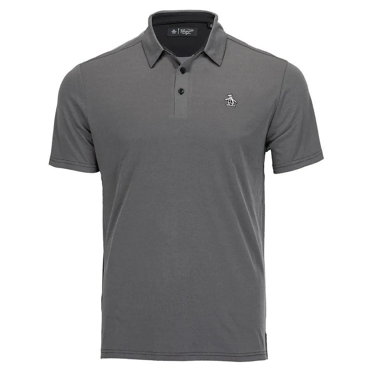 Men's The Oxford Eco Birdseye Tennis Polo-Apparel-Penguin-97881-001_CAVIAR-L-Tennis Express