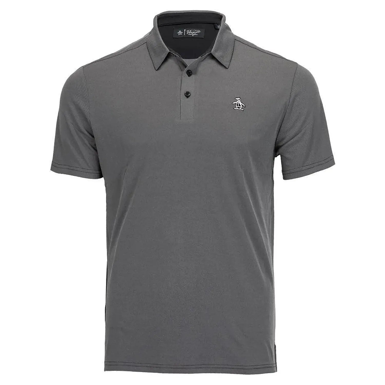 Men's The Oxford Eco Birdseye Tennis Polo-Apparel-Penguin-97881-001_CAVIAR-L-Tennis Express