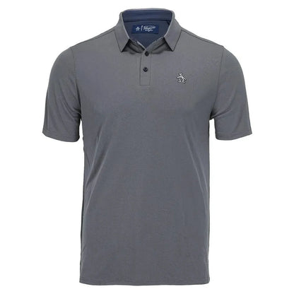 Men's The Oxford Eco Birdseye Tennis Polo-Apparel-Penguin-97881-417_BLACK_IRIS-L-Tennis Express