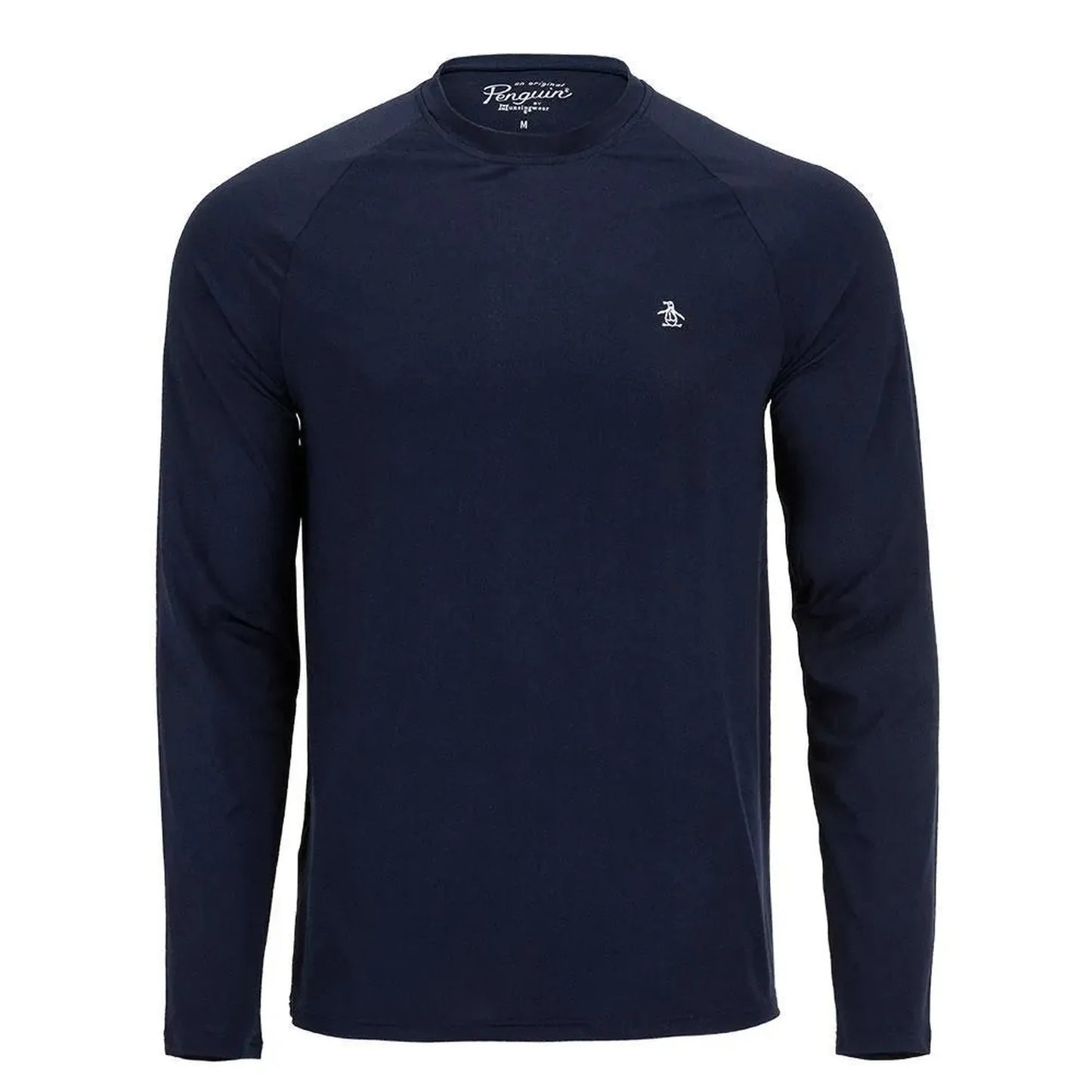 Men's Raglan Long Sleeve Tennis Pull Over-Apparel-Penguin-98244-417_BLACK_IRIS-L-Tennis Express