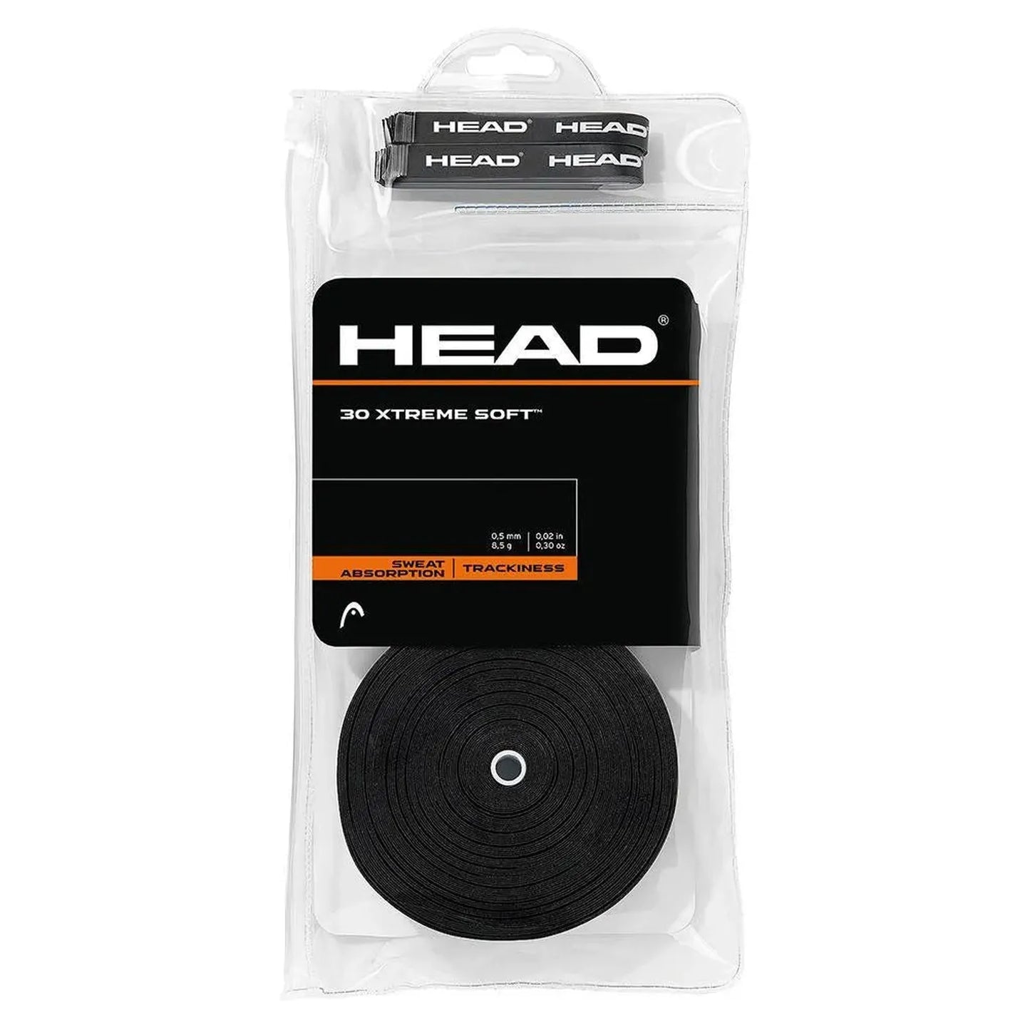 30 Xtreme Soft Tennis Overgrip Black-Accessories-Head-98286-DEFAULT-L-Tennis Express