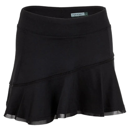 Women's Core Classic 13.5 Inch Flounce Tennis Skort-Apparel-Inphorm-98507-002_BLACK-L-Tennis Express