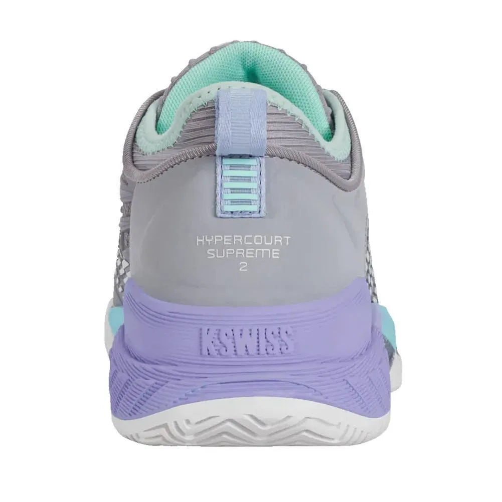 Women's Hypercourt Supreme 2 Tennis Shoes Lilac Gray and Nimbus Cloud