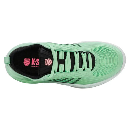 Women's Hypercourt Supreme 2 Tennis Shoes Neon Mint and Black